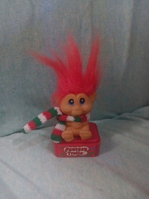 Vintage 1992 Noteworthy Fantasy Trolls Christmas Holiday Xmas Ink Stamp KG