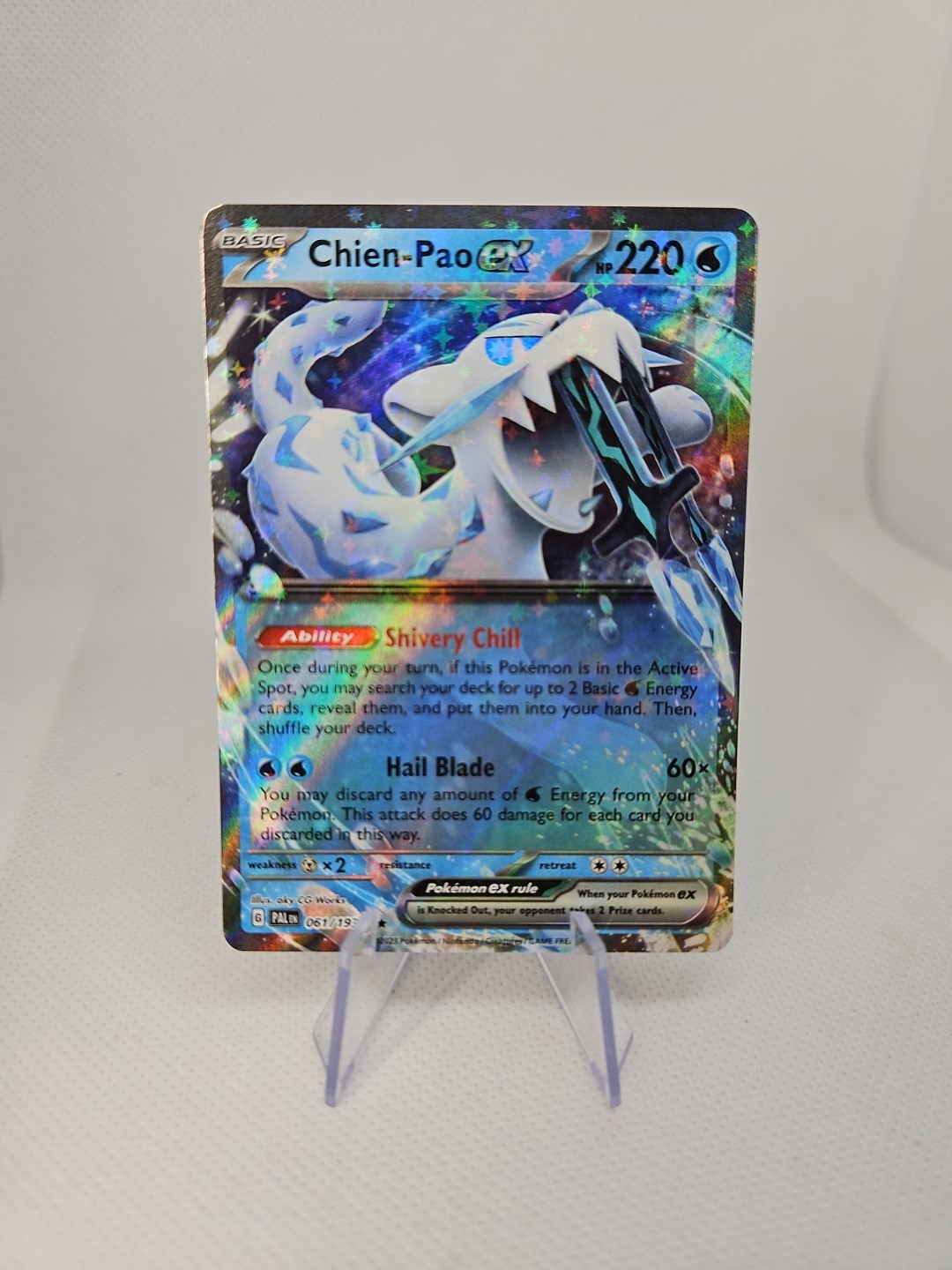 Chien-Pao EX Paldea Evolved 061/193 Near Mint Pokemon TCG