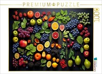 Calvendo Puzzle Fruits Of Nature Arranged | 1000 Pieces, Finished Size 25.2 × 18