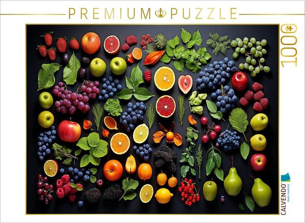 Calvendo Puzzle Fruits Of Nature Arranged | 1000 Pieces, Finished Size 25.2 × 18-image