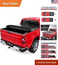 Quad Fold Truck Bed Tonneau Cover Soft Compatible For 1988-2006 Chevy Silvera...