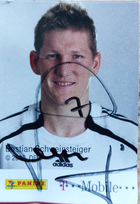 Bastian Schweinsteiger * signiert * Panini Sondersticker Sticker T-Mobile WM 06