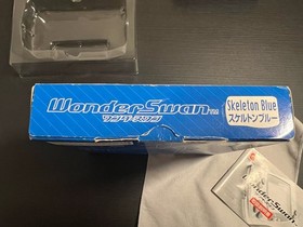 WonderSwan Console Skeleton Blue CIB Complete Free Game US SELLER