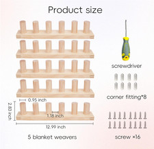 65 Inch Chunky Yarn Loom for Large Knitting Blankets DIY Crafts