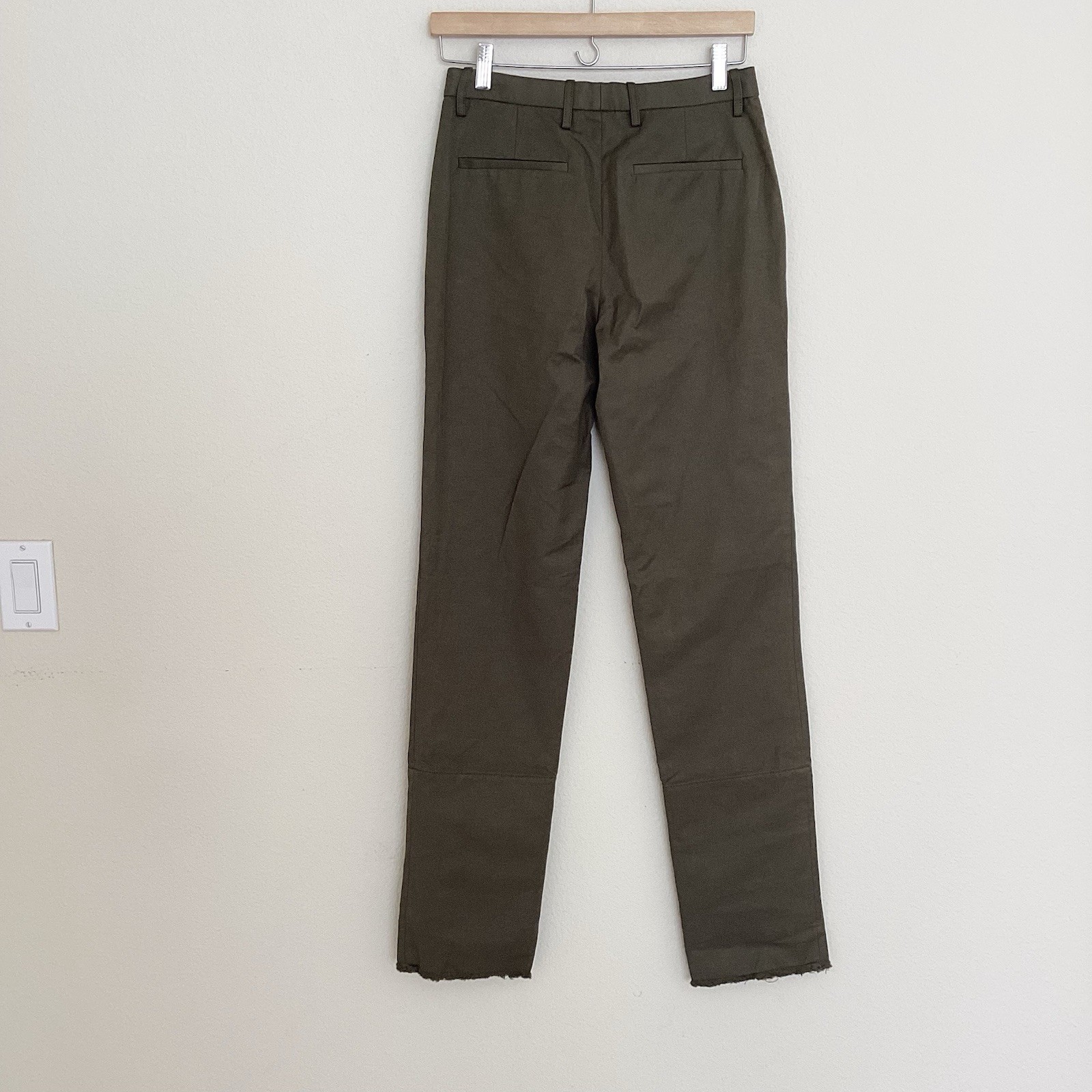 Dion Lee Olive Split-Hem Straight Leg Pants - Women SZ XS image 2