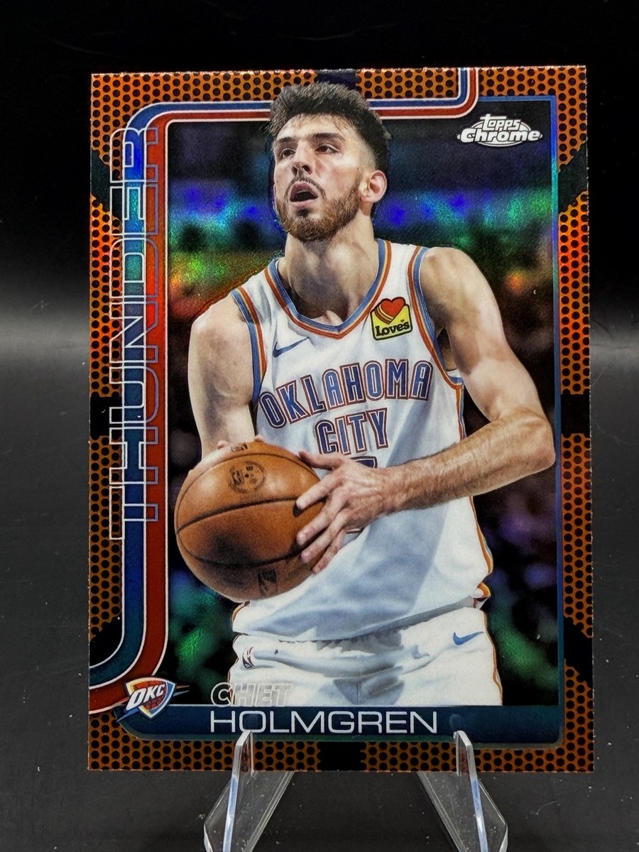 Chet Holmgren 2025-26 Topps Chrome Basketball Border Refractor