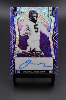 Jaquarii Roberson | 2022 Leaf Flash #BA-JR1 Metalized Purple #/20 Auto | NM+