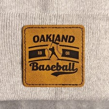 Athletics Leather Square Patch MLB (Patch Only)