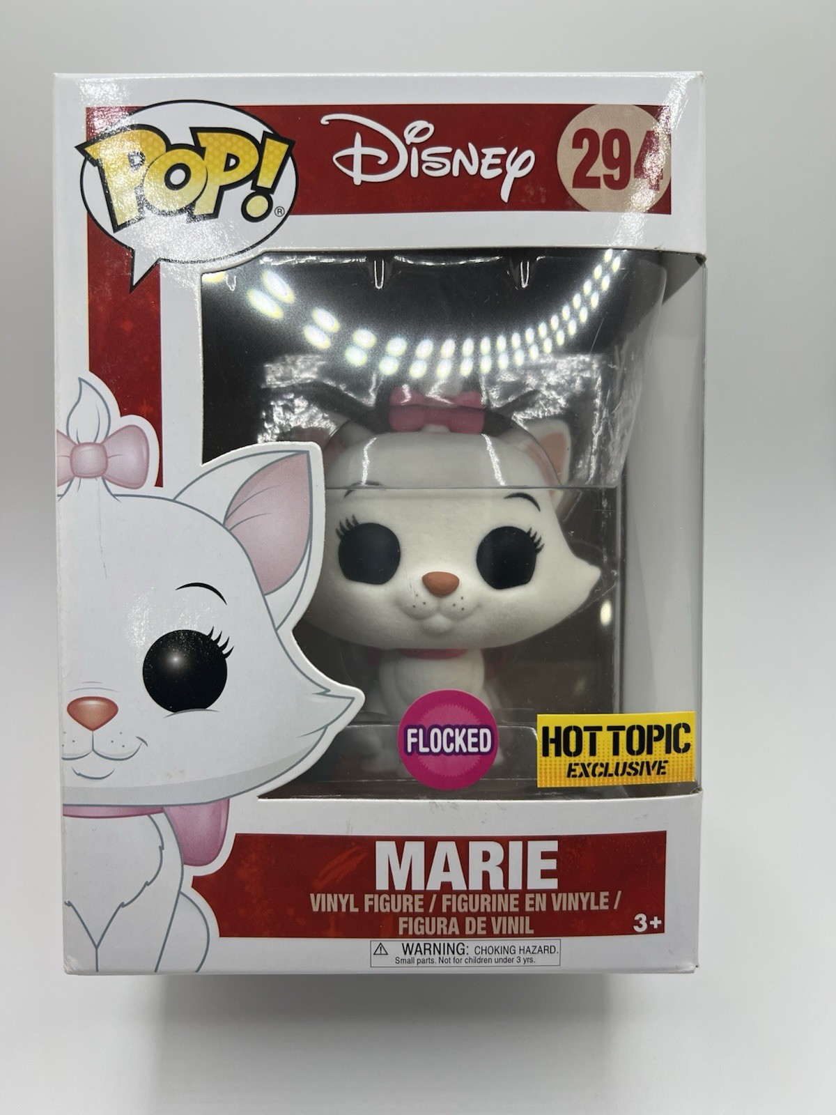 Funko! Disney Aristocats Marie Flocked #294 Hot Topic Exc W/Pop Protector