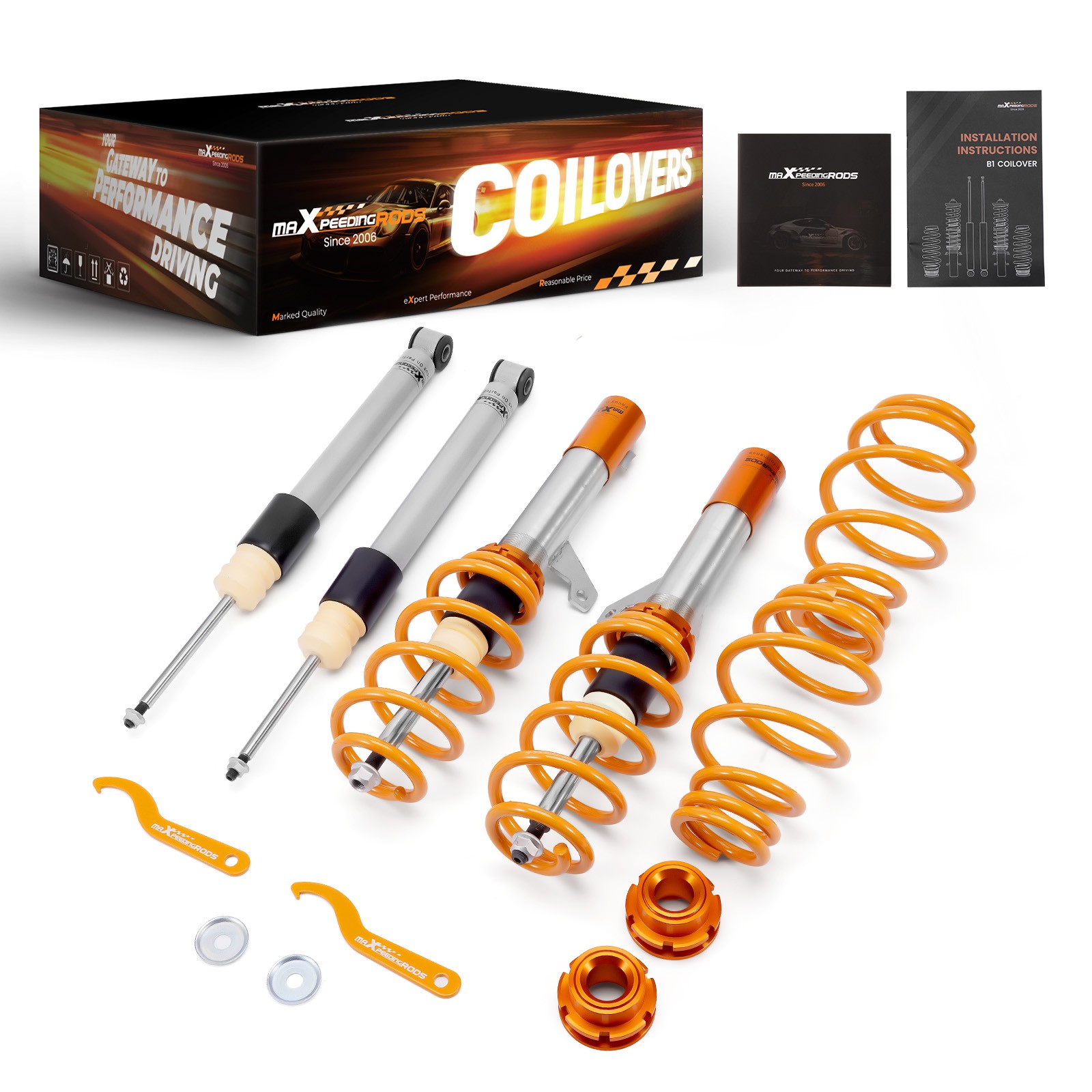Coilovers Shock Struts for VW Golf Mk6 Hatchback 2WD TDi TDi GTD 2008-2013