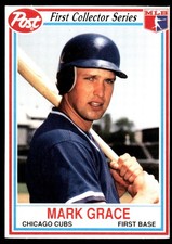 Mark Grace 1990 Post #19 Chicago Cubs MLB READ FREE SHIPPING AutographDen