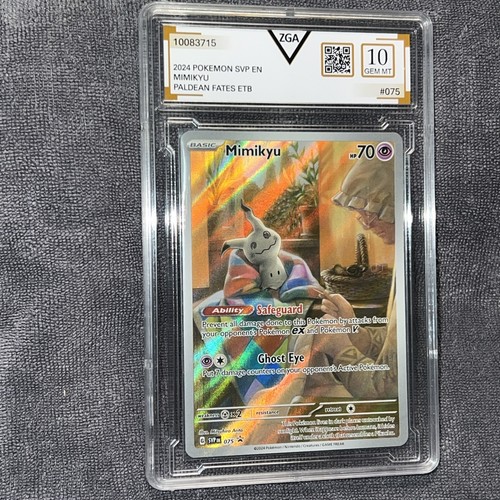 Mimikyu SVP 075 Black Star Promo - Paldean Fates - Pokemon