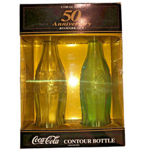 Coca Cola Antique Coral Sea Battle 50th Anniversary Bottles Coke Vintage Contour