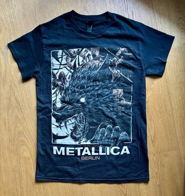 Metallica Berlin Pop-Up Shop T-Shirt Wolf Gr. S Neu Schwarz