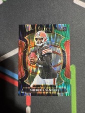 2025 Select Shedeur Sanders Concourse Level Black & Green Prizm Shock #54
