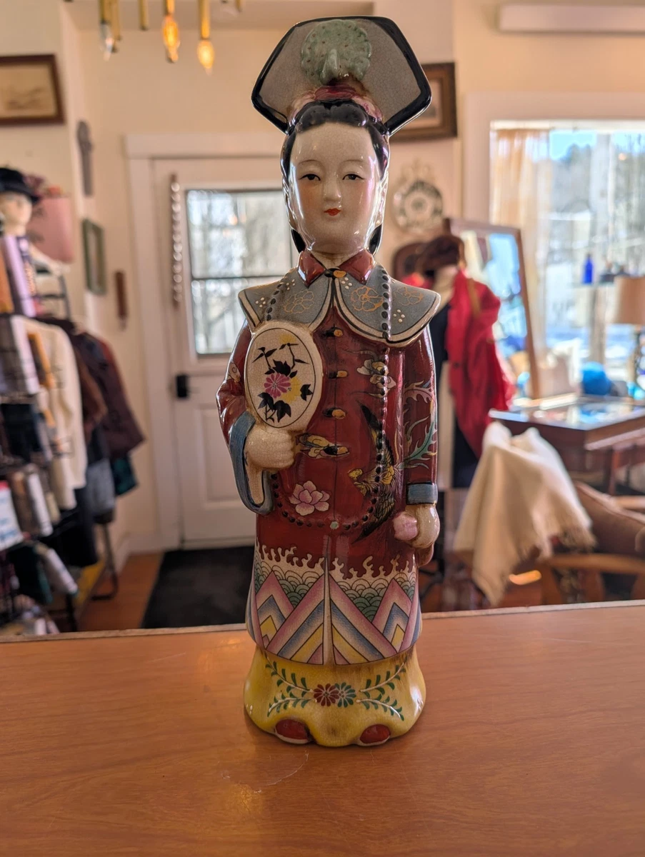 陶瓷男士、女士和儿童红色中国风雕像、雕像| eBay