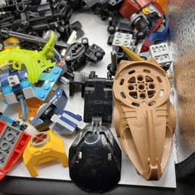 LEGO BIONICLE 1 Lbs 11 Oz Parts Bulk Lot Mix Pieces and Joints and Armor Masks
