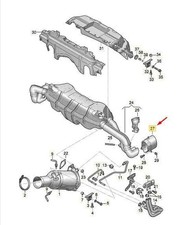 Audi R8 4S3 Auspuffblende rechts 4S0251238E NEU ORIGINAL