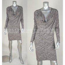 IMPROVD DRESS GRAY LONG SLEEVE COWL NECKLINE sz S / SMALL