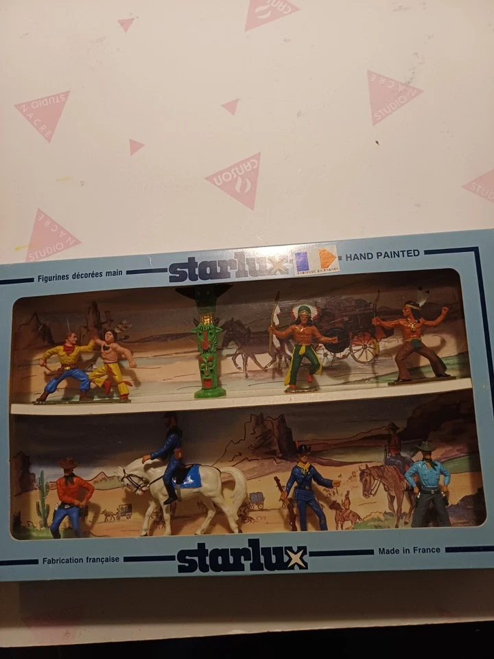 boîte présentoir coffret Starlux Indiens et cow boy  - Photo 3/4