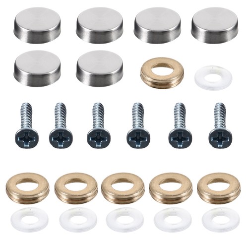 24Pcs Stainless Steel Decorative Screws Mirror Nails for Table and Wardrobe - Zdjęcie 3 z 12