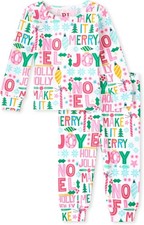 The Children  s Place Family Matching, Christmas and Holiday Pajama Sets, Cotton