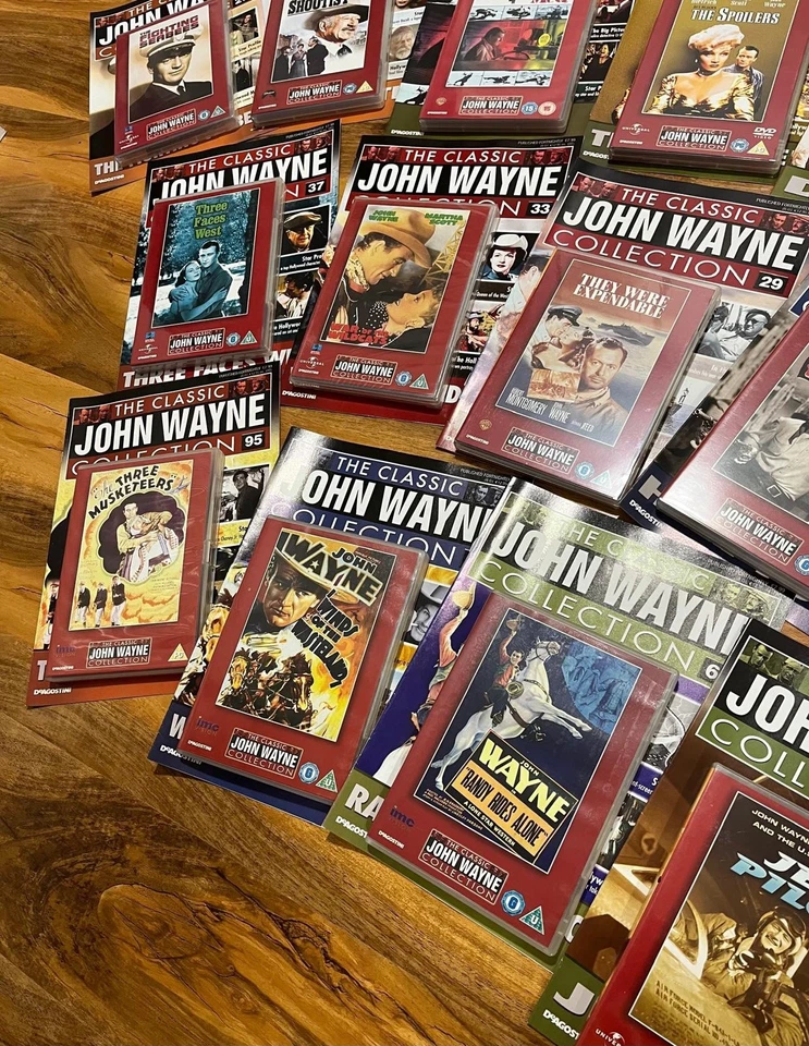 Classic John Wayne Collection Magazine & DVD Set Bundle x 30 Collectors - Image 3 of 4