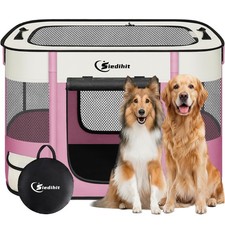 35" Dog Playpen,Cat Puppy Pen, Pet Portable Crate Indoor Outdoor