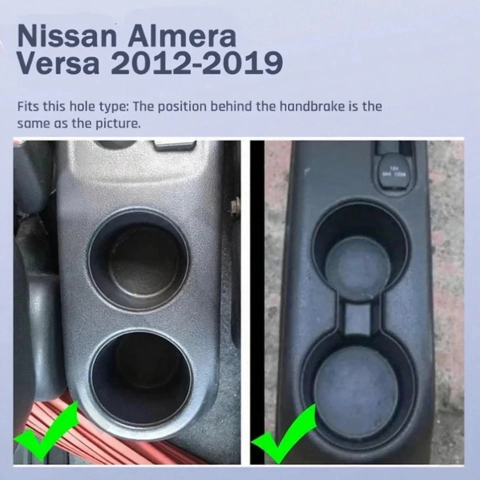 Caja reposabrazos para Nissan Versa 2012-2019 con 2 puertos USB y encendedor de cigarrillos Foto 2 de 4