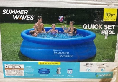  SUMMER WAVES 10 It x 30 in (3.05 m x 76 cm) quick set pool