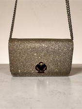 Kate Spade Nicola Glitter Twistlock Chain Wal...