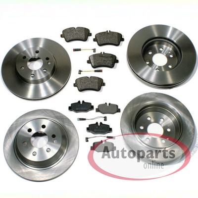 Bremsen Set Ø 300 mm + Ø 298 mm + Beläge vorne hinten für Mercedes Sprinter 907