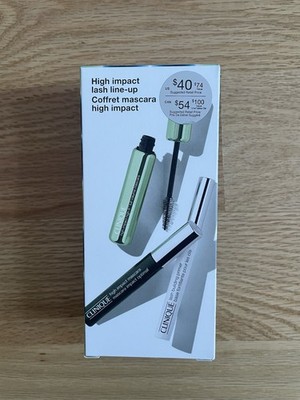 Clinique High Impact Lash Line Up 3 Piece Set - 2 Black Mascara & Primer
