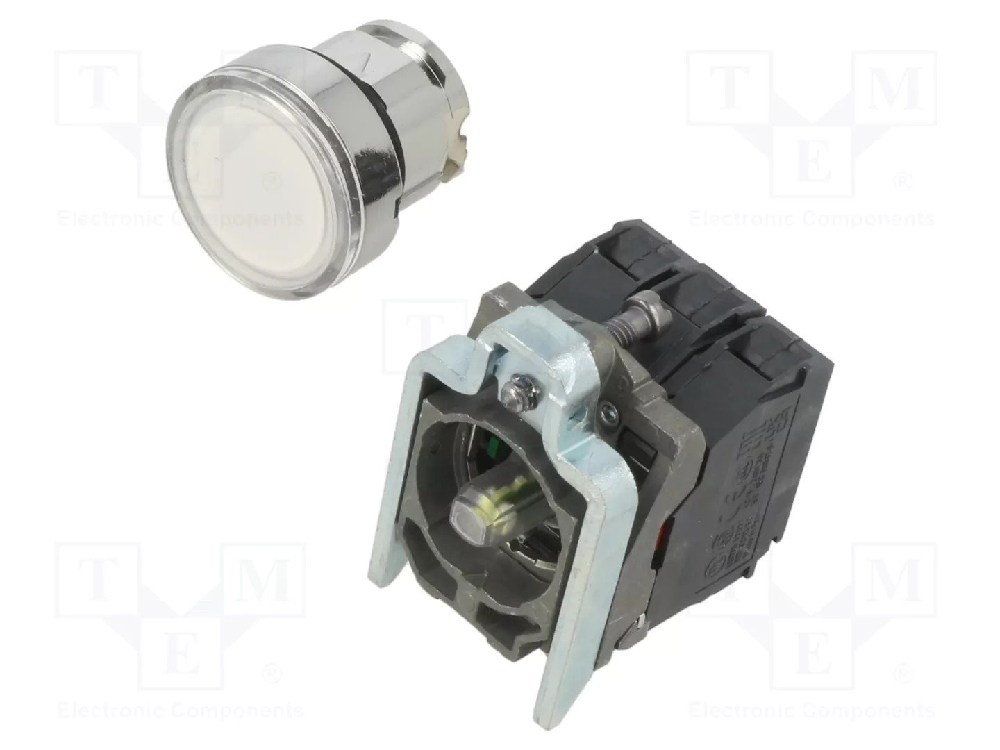 Bouton de commande 22 mm blanc avec Harmony XB4 XB4BW31B5 - Image 3