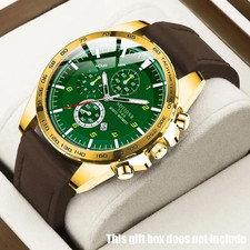 Men's Large Dial Durable Wrist Watch - Perfect Gift Choice