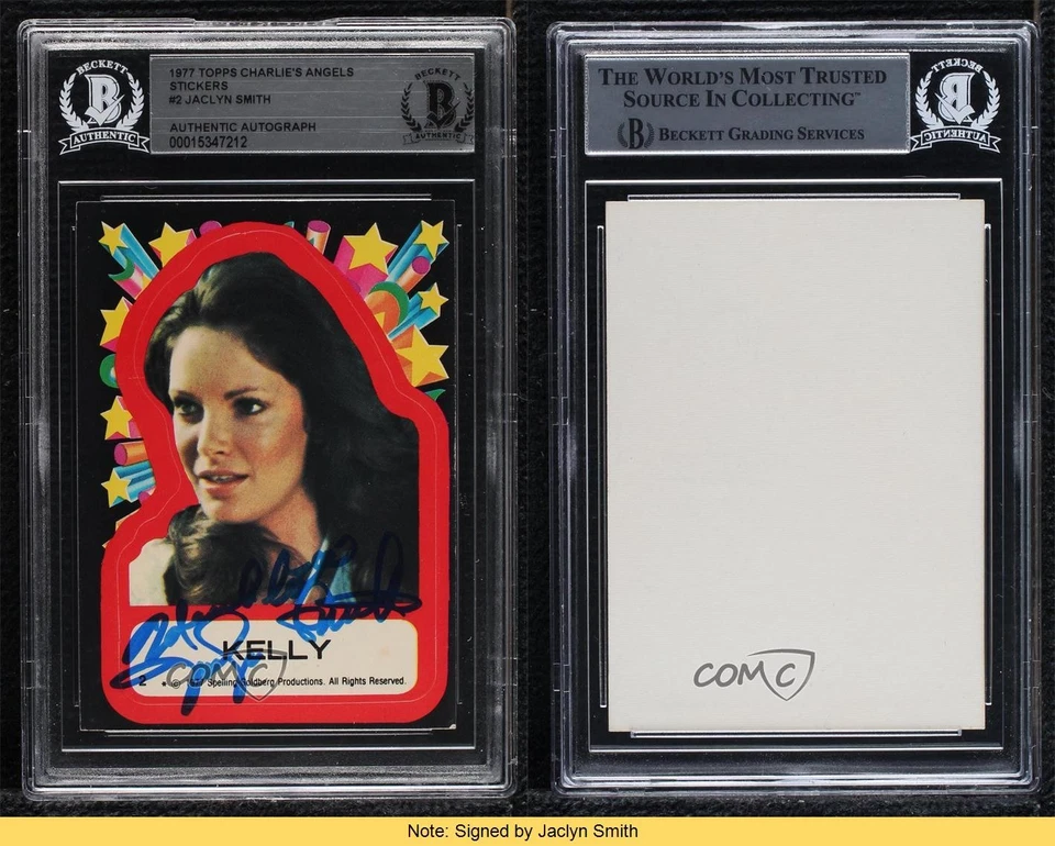 BAS 1977 Charlie's Angels Kelly Garrett Jaclyn Smith #2 BGS Authentic READ 3c7 - Image 3 of 3