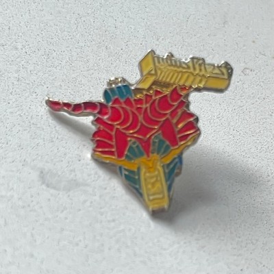 Vtg JUDAS PRIEST Lapel Enamel Pin Heavy Metal 80s Defenders of The Faith