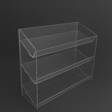 Clear Acrylic 3 Tier Confectionery Display Stand for Candy Sweets Bars