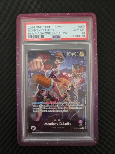 2024 One Piece Promo PSA Magazine Exclusive OP05-060 Monkey D. Luffy PSA 10