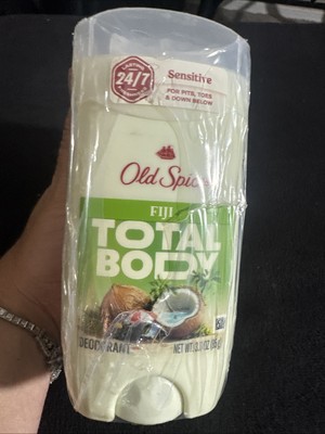 3 Old Spice Total Body Aluminum Free Deodorant Stick FIJI Scent 3oz Each - NEW