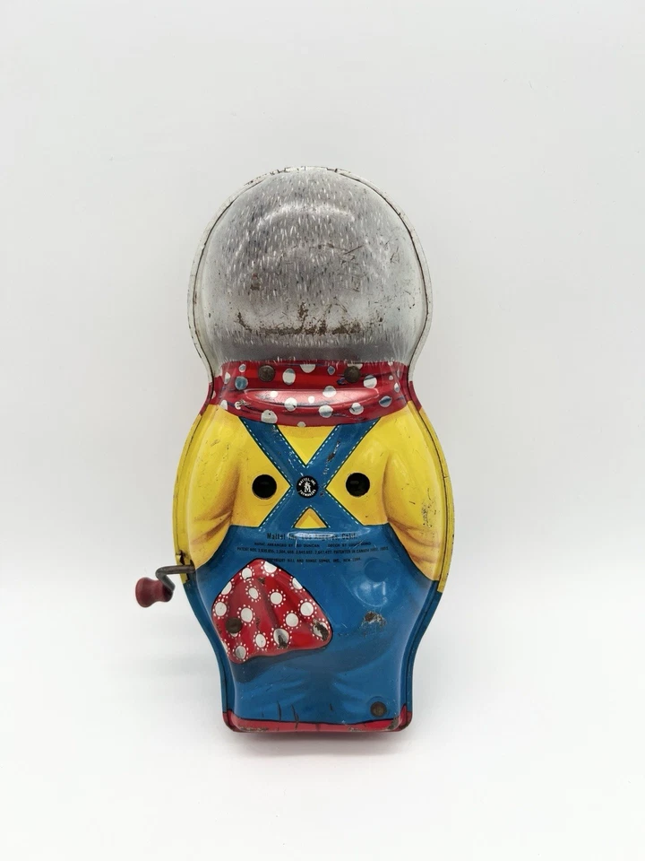 Juguete de cuerda de hojalata vintage años 50 Mattel Peter Cottontail exhibición de conejito de Pascua Foto 4 de 4