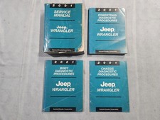 2001 Jeep Wrangler Workshop Service Manual Diagnostic Set Oem 4 Books