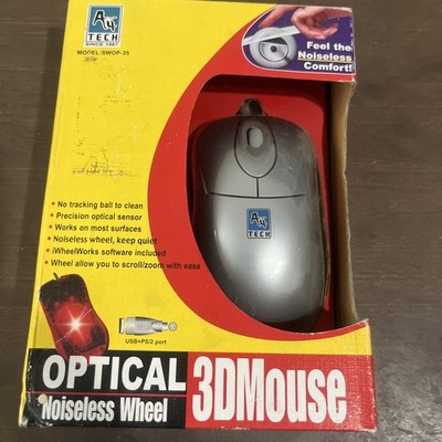 A4 Tech Mouse Model SWOP-35 Optical Noiseless Wheel New Open Box