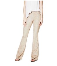 Guess Charlotte Beige Flared Pants New With Tag Size 26