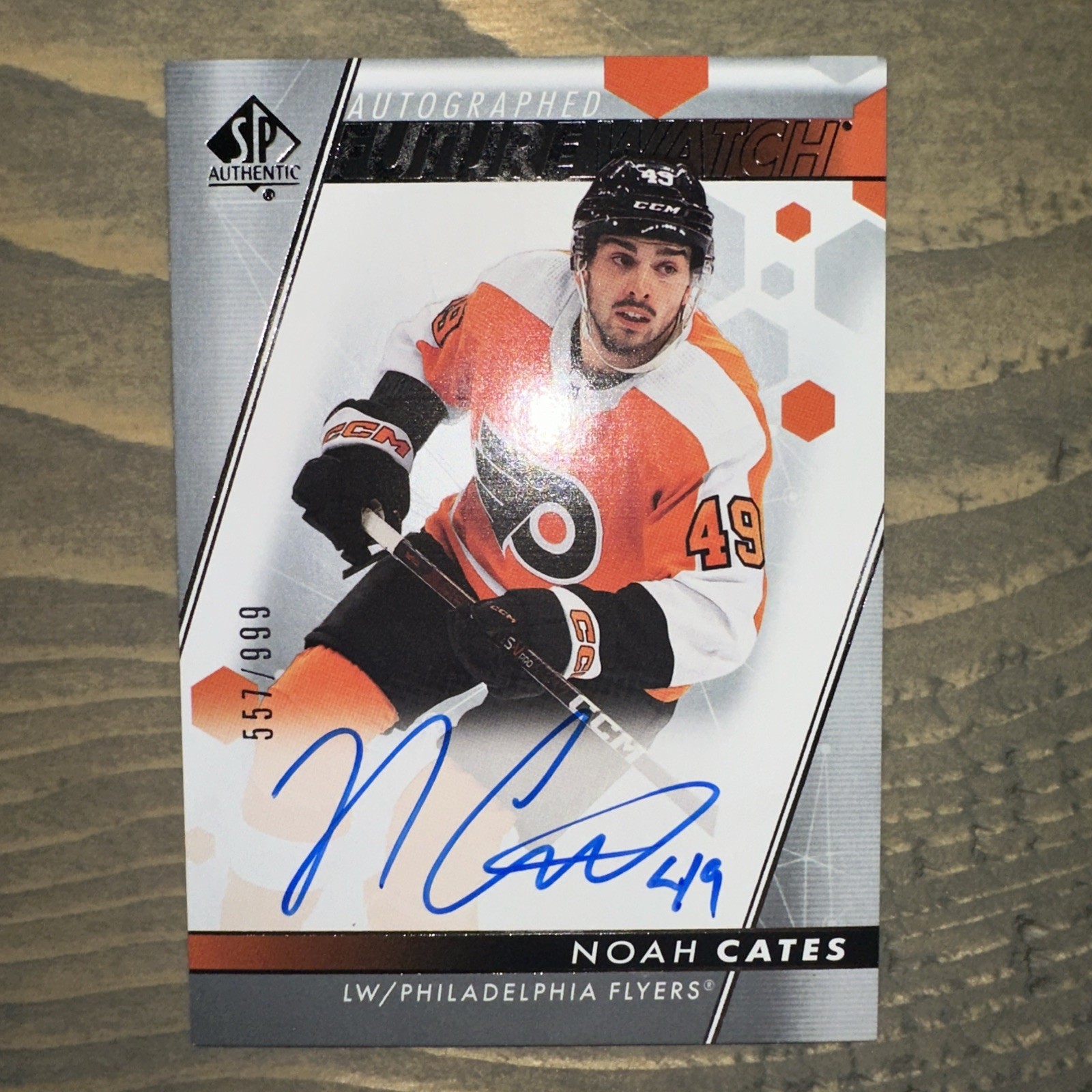 Noah Cates #164 Future Watch Auto 557/999 - 2022-23 SP Authentic