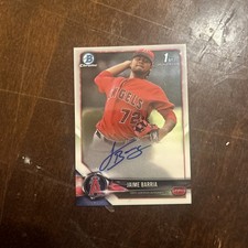 2018 Bowman Chrome - Prospect Autographs Jaime Barria #CPA-JB (AU, RC)