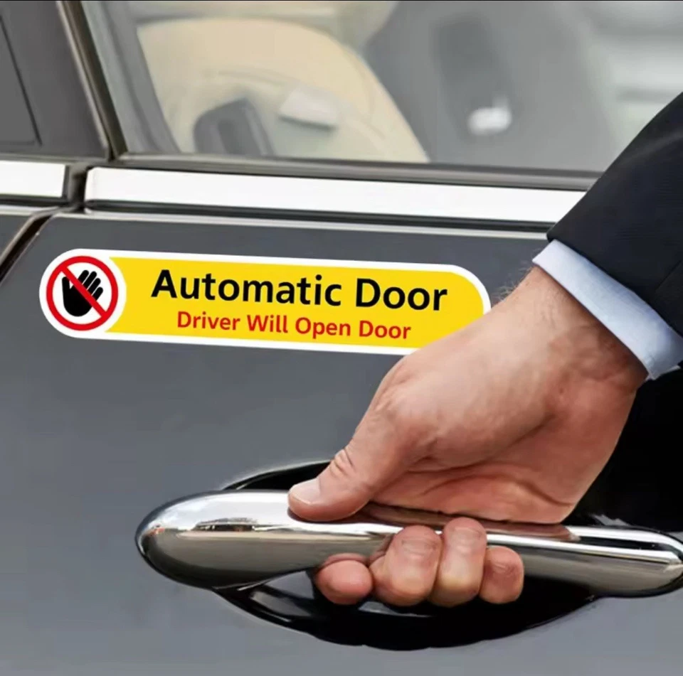 Calcomanías adhesivas de seguridad para vehículos aprobadas por TLC (Uber, Lyft, Taxi) - 14 piezas. Foto 2 de 4