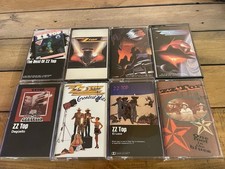 ZZ Top - rare 8 Cassette Tape LOT Greatest Hits El Loco Deguello Overfoot Blues
