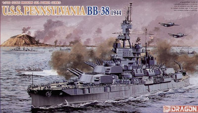 DRAGON SCALE DIVERSE KIT NAVI U.S.S PENNSYLVANIA BB 38 1944 UPGRADE VERSION AUTO