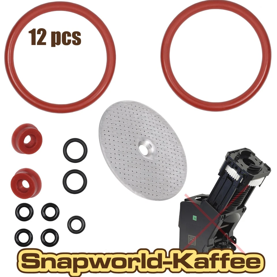 SNAPWORLD-KAFFEE Dichtung für Jura Impressa E F X J S Z zu Brühgruppe Drainegaventil + Brühsieb